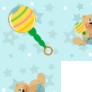 Teddy Bear & Noisemaker